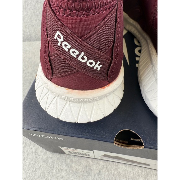 Reebok Flexagon 3.0 Work Womens Burgundy Athletic Work Shoes RB429 Size 9.5 WIDE - Picture 7 of 11